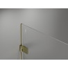 Mexen Lunar-B L ljuljajuća kabina za tuširanje lijeva 100 x 100 cm, prozirna, zlatna - 832L-100-100-50-00-L