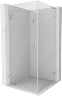 Mexen Lunar-B L cabine de douche pivotante gauche 70 x 70 cm, transparent, or brossé - 832L-070-070-55-00-L