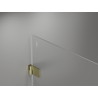 Mexen Lunar-B L kabina tuš kabina zakretna lijeva 100 x 80 cm, prozirna, zlatna brušena - 832L-100-080-55-00-L