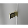 Mexen Lunar-B L kabina tuš kabina zakretna lijeva 100 x 80 cm, prozirna, zlatna brušena - 832L-100-080-55-00-L