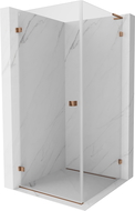 Mexen Lunar-B L Duschkabine, schwenkbar, links 70 x 70 cm, transparent, Roségold - 832L-070-070-60-00-L