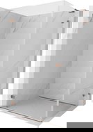 Mexen Lunar-B L Duschkabine schwenkbar links 85 x 80 cm, transparent, Roségold - 832L-085-080-60-00-L