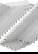 Mexen Lunar-B L Duschkabine Drehbar Links 90 x 80 cm, Transparent, Roségold - 832L-090-080-60-00-L