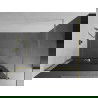 Mexen Kioto+ douchewand met plank Walk-in 100 x 200 cm, grafiet, goud - 800-100-121-50-40