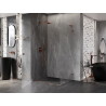 Mexen Lunar-B L dušikabiin, kallutatav vasak 100 x 90 cm, läbipaistev, roosa kuld - 832L-100-090-60-00-L