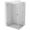Mexen Lunar-B L cabine de douche pivotante gauche 100 x 90 cm, transparent, or rose - 832L-100-090-60-00-L