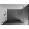 Mexen Kioto+ dušisein riiuliga Walk-in 120 x 200 cm, grafiit, kuldne - 800-120-121-50-40