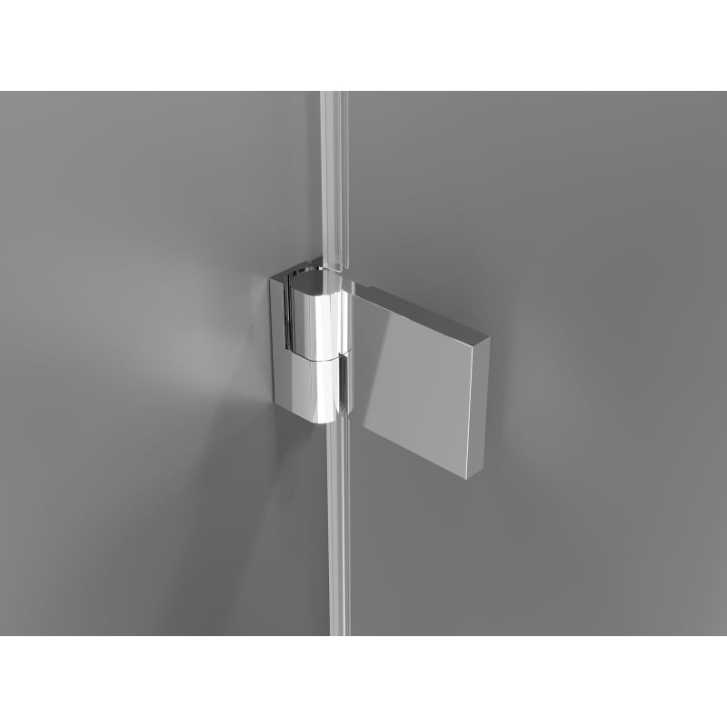 Mexen Lunar-B L Hinged Shower Enclosure Right 70 x 70 cm, Transparent, Chrome - 832L-070-070-01-00-P