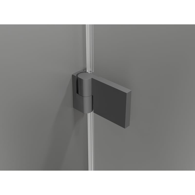 Mexen Lunar-B Duo pöörduksega dušinurk 85 x 80 cm, läbipaistev, gun metal - 832-085L-080P-95-00