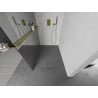 Mexen Kioto+ ścianka prysznicowa z półką Walk-in 90 x 200 cm, lustro, złota - 800-090-121-50-50