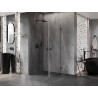 Mexen Lunar-B Duo klizna kabina za tuš s vratima 90 x 90 cm, prozirna, gun metal - 832-090L-090P-95-00