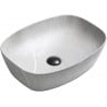 Mexen Editta Aufsatzwaschbecken 49 x 37 cm, graues Stein - 21384962