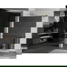 Mexen Kioto+ douchewand met plank Walk-in 110 x 200 cm, spiegel, goud - 800-110-121-50-50
