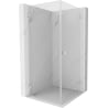 Mexen Lunar-B Duo cabine de douche pivotante 75 x 75 cm, transparent, nickel brossé - 832-075L-075P-97-00