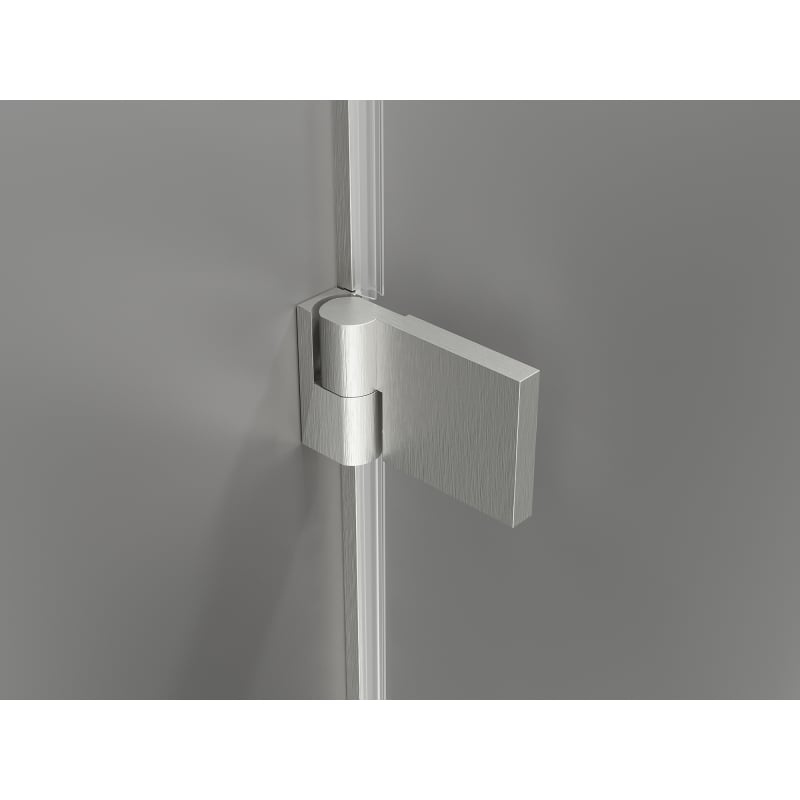Mexen Lunar-B Duo kabina prysznicowa uchylna 75 x 75 cm, transparent, nikiel szczotkowany - 832-075L-075P-97-00