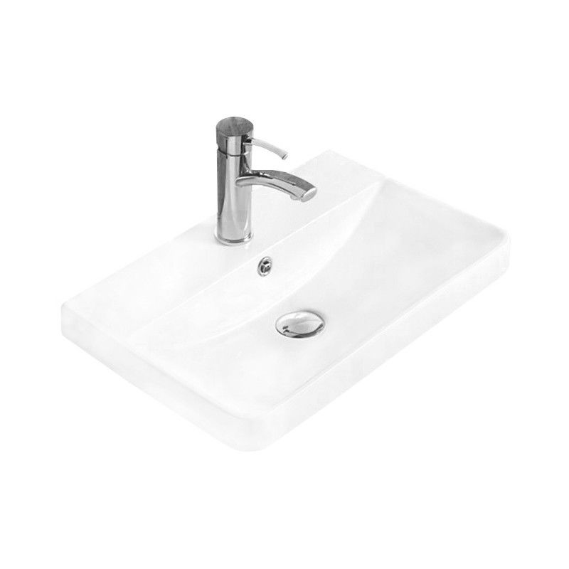 Mexen Dagna νεροχύτης εντοιχισμένος στον πάγκο 50 x 35 cm, λευκός - 21995100