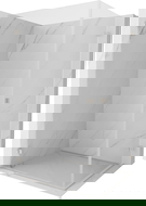 Mexen Lunar-B Dubbelduschkabin med svängdörr 100 x 85 cm, transparent, borstad nickel - 832-100L-085P-97-00