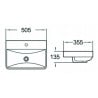 Mexen Dagna built-in countertop washbasin 50 x 35 cm, white - 21995100