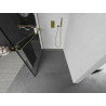 Mexen Kioto+ dušisein riiuliga Walk-in 140 x 200 cm, must raam, kuldne - 800-140-121-50-70