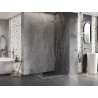 Mexen Lunar-B L desna preklopna tuš kabina 100 x 80 cm, prozirna, kromirana - 832L-100-080-01-00-P