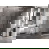 Mexen Lunar-B L Duschkabine, rechts, 85 x 70 cm, transparent, weiß - 832L-085-070-20-00-P
