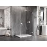 Mexen Lunar-B L cabine de douche pivotante droite 100 x 80 cm, transparent, blanche - 832L-100-080-20-00-P