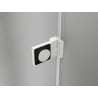 Mexen Lunar-B L cabine de douche pivotante droite 90 x 90 cm, transparent, blanc - 832L-090-090-20-00-P