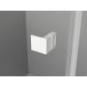 Mexen Lunar-B L cabine de douche pivotante droite 90 x 90 cm, transparent, blanc - 832L-090-090-20-00-P