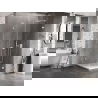 Mexen Lunar-B L Duschkabine schwenkbar rechts 100 x 100 cm, transparent, weiß - 832L-100-100-20-00-P