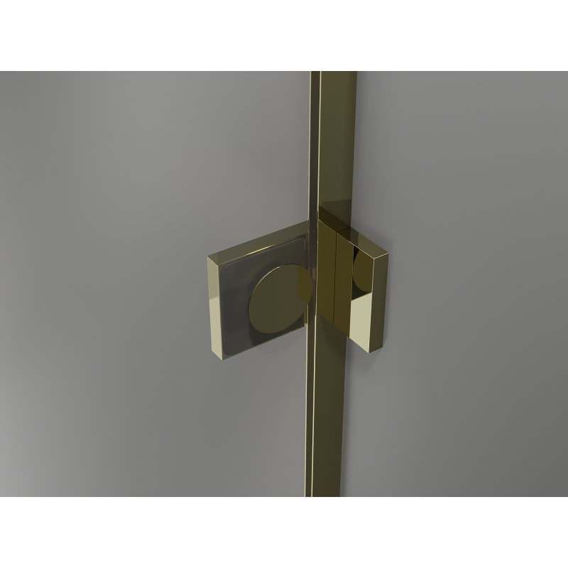 Mexen Lunar-B L Hinged Shower Enclosure Left 95 x 90 cm, Transparent, Gold - 832L-095-090-50-00-L