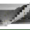 Mexen Kioto+ douchewand met plank Walk-in 120 x 200 cm, zwart patroon, goud - 800-120-121-50-78
