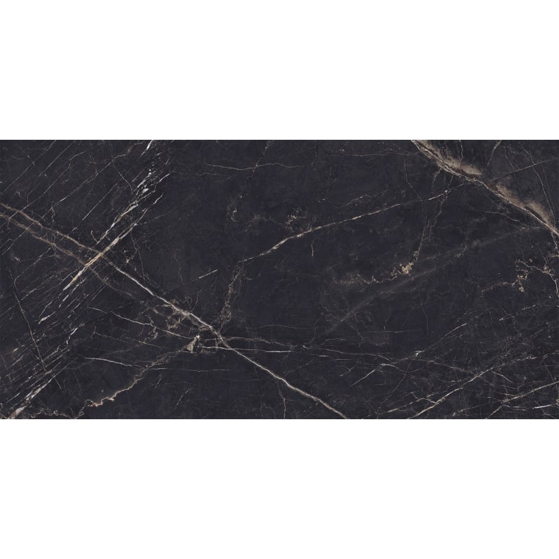 Mexen Eminet Black glasiertes Feinsteinzeug rek. G1, Boden- und Wandfliese 120 x 60 cm, Hochglanz - TL201-120-060-00