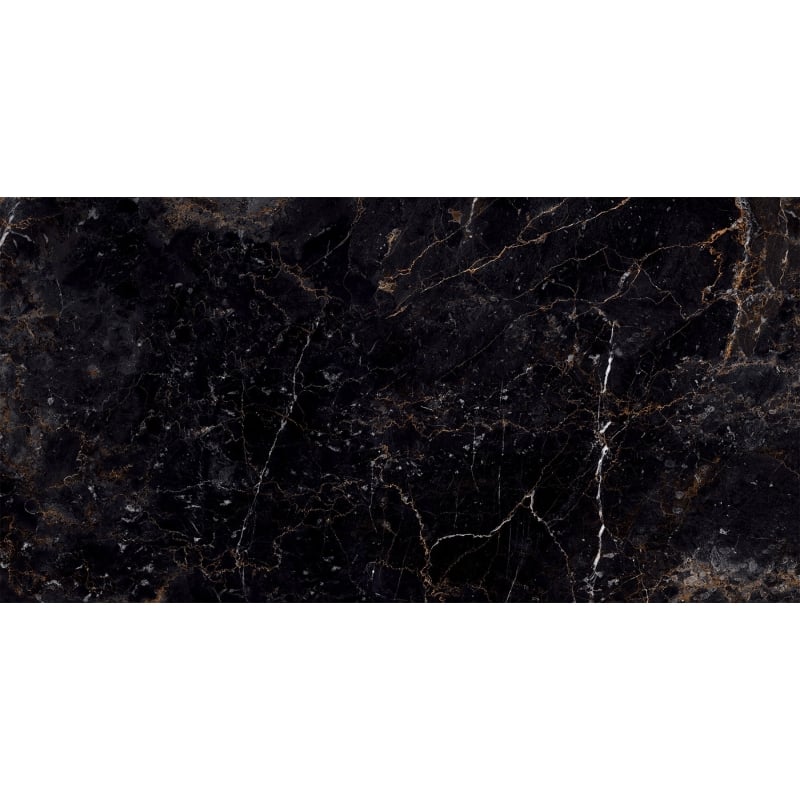 Mexen Champion Gres nero smaltato rett. G1, piastrella pavimento-parete 120 x 60 cm, alta lucentezza - TL202-120-060-00