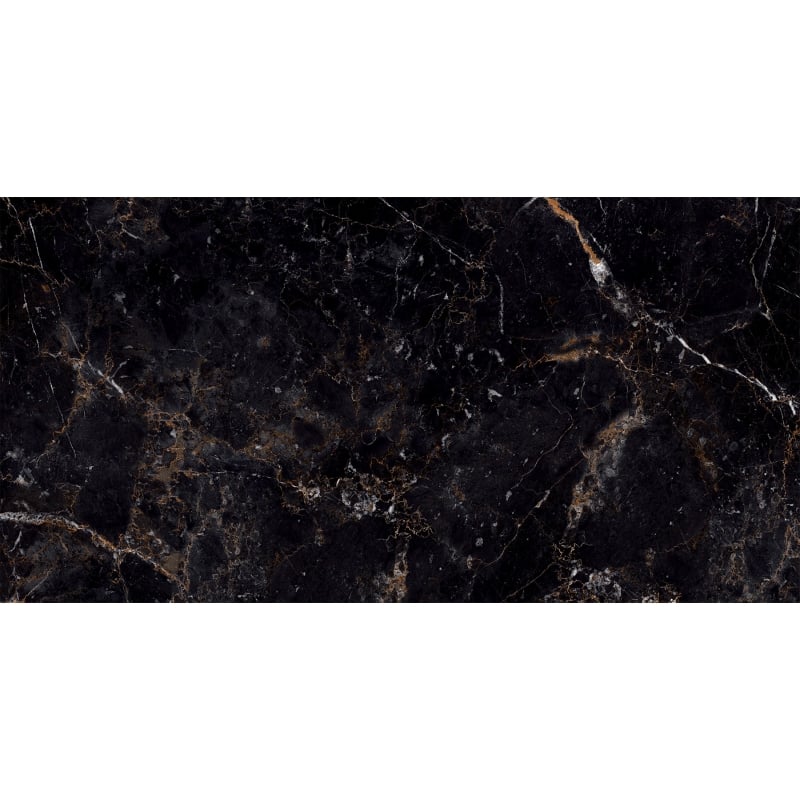 Mexen Champion Black gres esmaltado rect. G1, azulejo de suelo y pared 120 x 60 cm, alto brillo - TL202-120-060-00