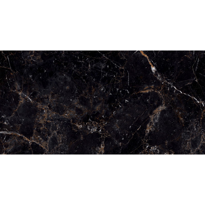 Mexen Champion Black gres szkliwiony rekt. G1, płytka podłogowo-ścienna 120 x 60 cm, wysoki połysk - TL202-120-060-00