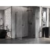Mexen Lunar-B kabina prysznicowa uchylna prawa 100 x 90 cm, transparent, czarna - 832-100-090-70-00-P