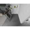 Mexen Kioto+ dušisein riiuliga Walk-in 90 x 200 cm, valge laine, kuldne - 800-090-121-50-97