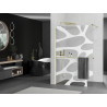 Mexen Kioto+ dušisein riiuliga Walk-in 90 x 200 cm, valge laine, kuldne - 800-090-121-50-97