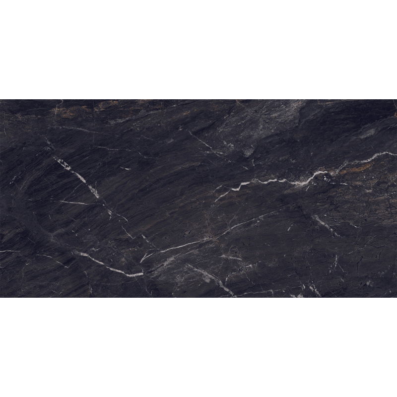 Mexen Sintra Black grès émaillé rect. G1, carreau sol-mur 120 x 60 cm, haute brillance - TL204-120-060-00