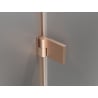 Mexen Lunar-B L cabine de douche pivotante gauche 90 x 90 cm, transparent, cuivre brossé - 832L-090-090-65-00-L