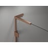 Mexen Lunar-B L cabine de douche pivotante gauche 90 x 90 cm, transparent, cuivre brossé - 832L-090-090-65-00-L