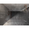 Mexen Lunar-B L dušinurk avatud vasak 100 x 90 cm, läbipaistev, harjatud vask - 832L-100-090-65-00-L