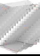 Mexen Lunar-B L cabina doccia con porta a battente sinistra 100 x 90 cm, trasparente, rame spazzolato - 832L-100-090-65-00-L