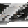 Mexen Kioto+ douchewand met plank Walk-in 90 x 200 cm, transparant, roze goud - 800-090-121-60-00