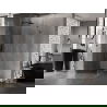 Mexen Lunar-B L Duschkabine schwenkbar links 80 x 80 cm, transparent, gun gray gebürstet - 832L-080-080-66-00-L