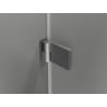 Mexen Lunar-B L dušinurk, avanev vasak 80 x 80 cm, läbipaistev, harjatud gun gray - 832L-080-080-66-00-L