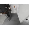Mexen Kioto+ Duschabtrennung mit Regal Walk-in 100 x 200 cm, transparent, Roségold - 800-100-121-60-00