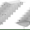 Mexen Lunar-B L Duschkabine schwenkbar links 90 x 80 cm, transparent, gebürstet Gun Gray - 832L-090-080-66-00-L