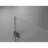 Mexen Lunar-B L cabine de douche pivotante gauche 95 x 90 cm, transparent, gris canon brossé - 832L-095-090-66-00-L
