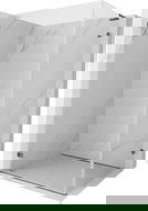 Mexen Lunar-B L draaideur-douchecabine links 100 x 90 cm, transparant, geborsteld gun grijs - 832L-100-090-66-00-L